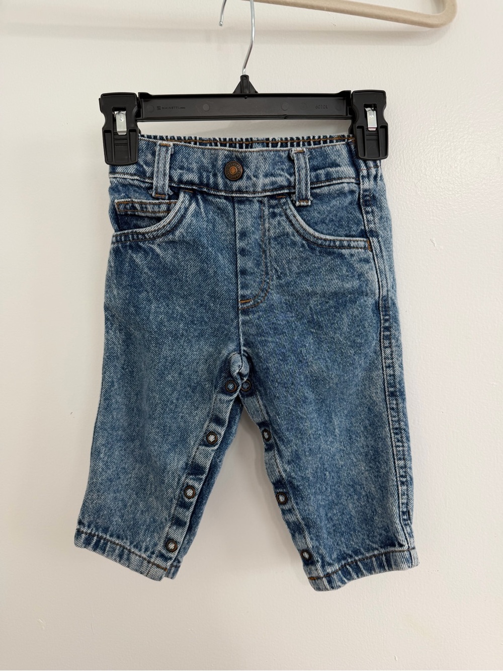 Vintage little levi’s acid wash baby jeans size//12M